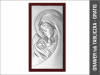 Matka Boża z dzieciątkiem - srebrny obrazek 6381WM