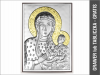 Matka Boża Częstochowska - srebrny obrazek ze złoceniem 6323ORO