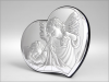 Aniołek z latarenką w sercu - srebrny obrazek 81258
