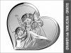 Aniołek z latarenką w sercu - srebrny obrazek 6448