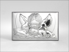 Aniołek nad śpiącym dzieckiem - srebrny obrazek 81288