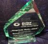 Nagroda Pracownika Roku - statuetka szklana G018 z grawerem w etui