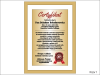 Certyfikat Emeryta - dyplom szklany w ramie
