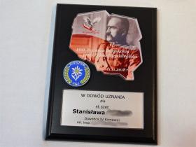 Ryngraf pamiątkowy Polska - dyplom drewniany złożony