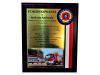Podziękowanie od strażaków za służbę - dyplom drewniany złożony