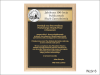 Jubileusz działalności instytucji - dyplom drewniany złożony
