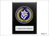 Ryngraf z odznaką - dyplom drewniany złożony