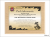 Straż Podziękowanie - dyplom drewniany z nadrukiem