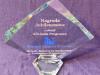 Nagroda Jubileuszowa - statuetka szklana G022 z grawerem w etui