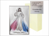 Jezus miłosierny - srebrny obrazek 80001 COL
