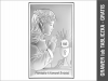 Pamiątka I Komunii Św. dla dziewczynki - prostokątny srebrny obrazek JAP759